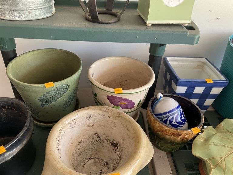 Assortment of Flower Pots and Planters