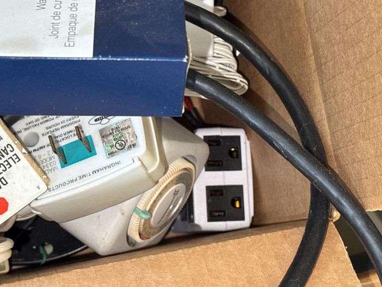 Assortment of Extension Cords and Cables