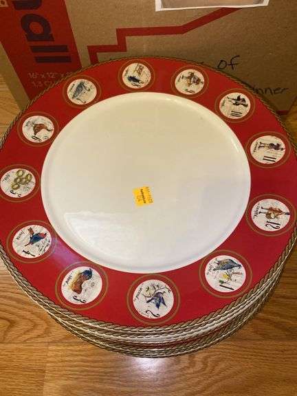 Williams-Sonoma 12 Days of Christmas Plates