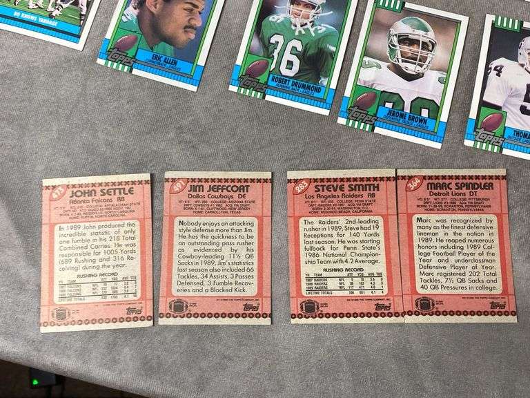 1990 Topps Football Cards