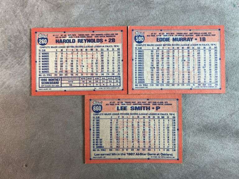 1991 Topps 40 Years of Baseball, Baseball Cards