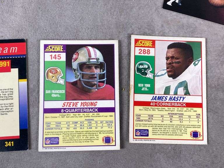 SCORE Football Cards