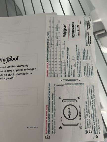 Whirlpool Upright Freezer
