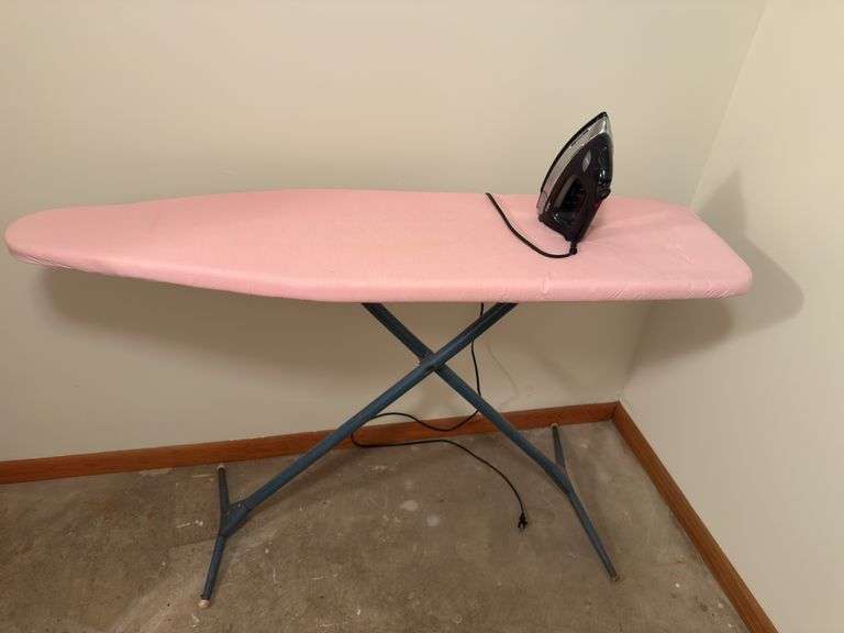 IRONING BOARD AND SUNBEAM IRON