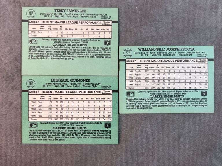 1991 Donruss Baseball Cards