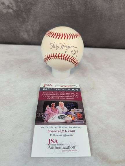 Shigetosk Hasegawa signed MLB baseball, JSA