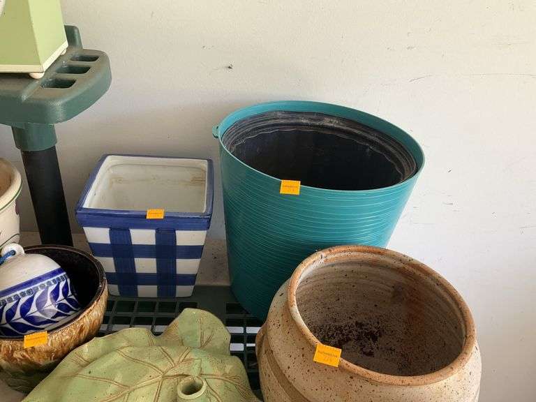 Assortment of Flower Pots and Planters