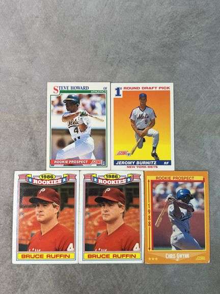 Rookie Prospects (Steve Howard, Jeromy Burnitz, Bruce Ruffin, Chris Gwynn)