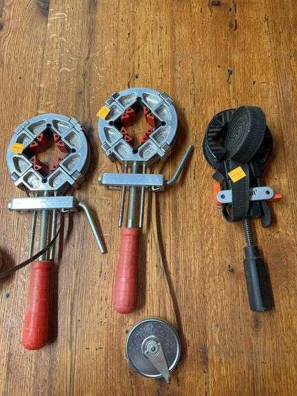 (2) Merle, (1) Wolfcraft- Adjustable Corner Clamps