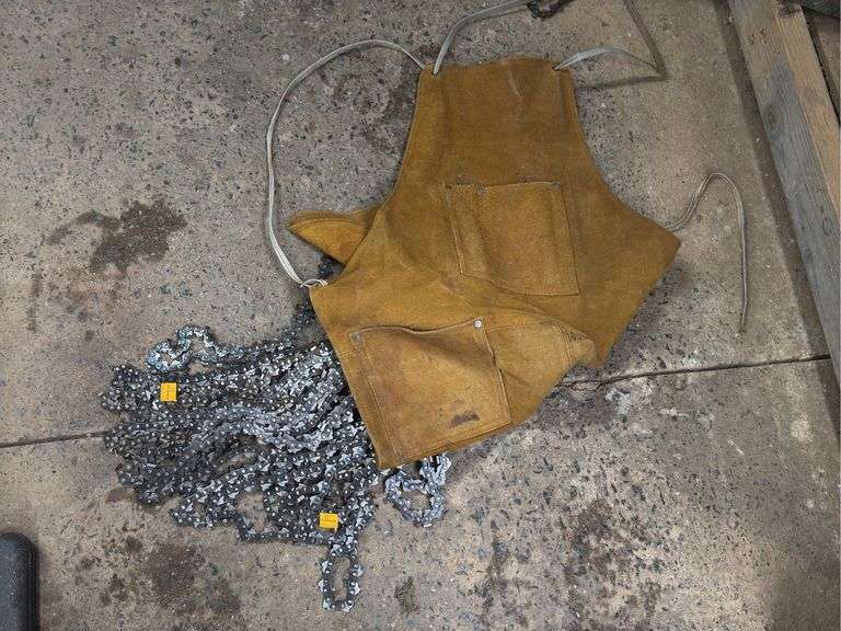 Chainsaw Blades and Suede Woodworking Apron