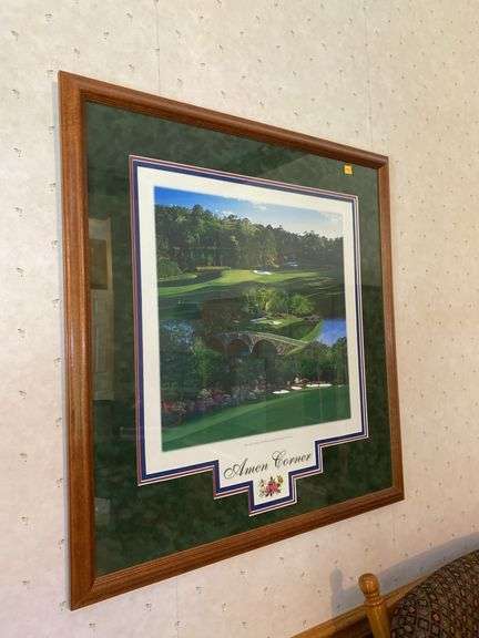 Amen Corner Framed Golf Picture
