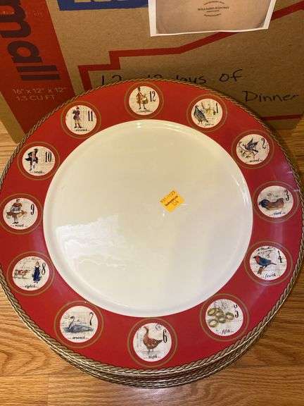 Williams-Sonoma 12 Days of Christmas Plates