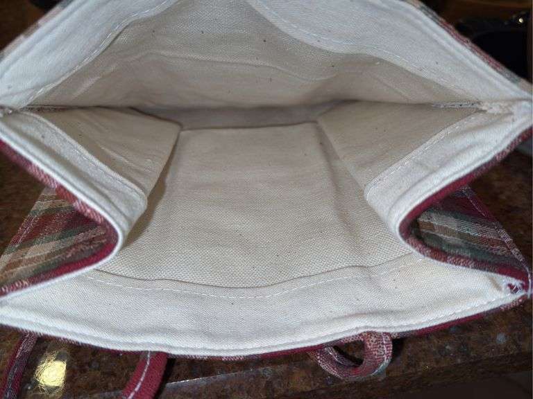2005 Longaberger Inaugural Basket, Longaberger Easter Basket, and Longaberger Apple Carrying Bag