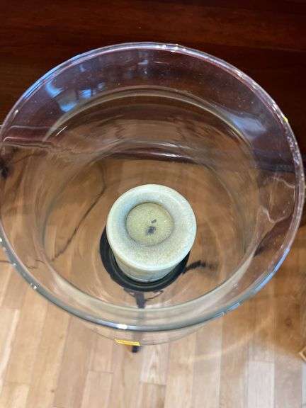 Metal Candle Holder Base, Vase and Candle