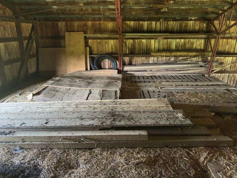 Ladder, Lumber, Contents on Top Not including straw