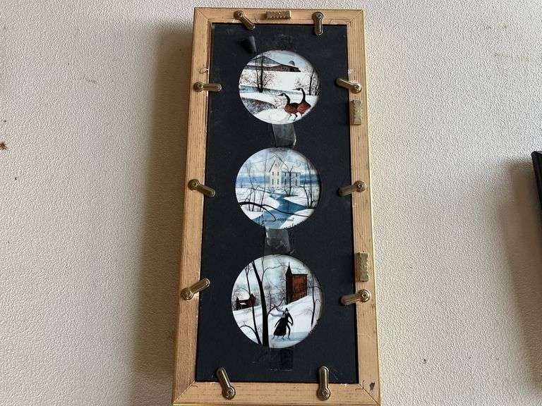 P. Buckley Moss Blessed Winter, Shenandoah Memories, Winter Pond Ornaments