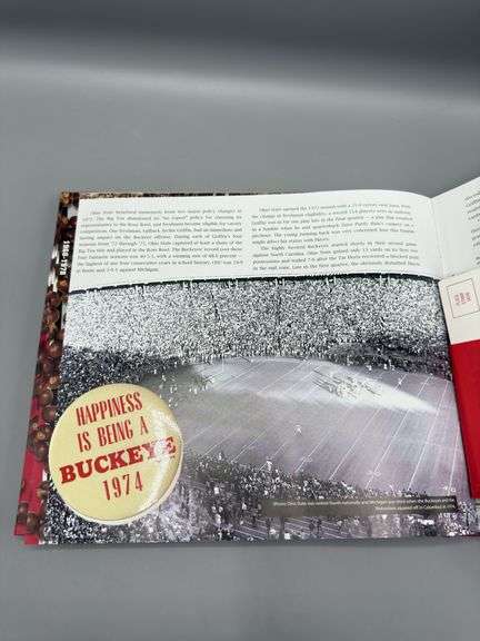LARGE OHIO STATE UNIVERSITY BOOK “FOOTBALL VAULT, HISTORY OF THE BUCKEYES”