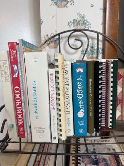 COOKBOOKS AND SHELF