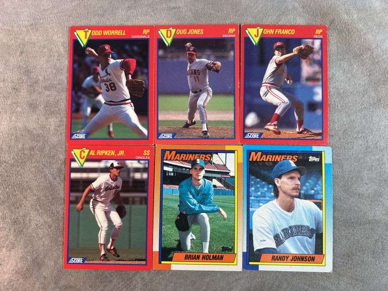 (6) SCORE Superstar Baseball Cards