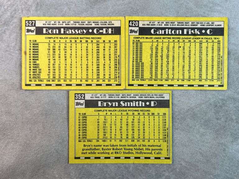 1990 Topps Baseball Cards
