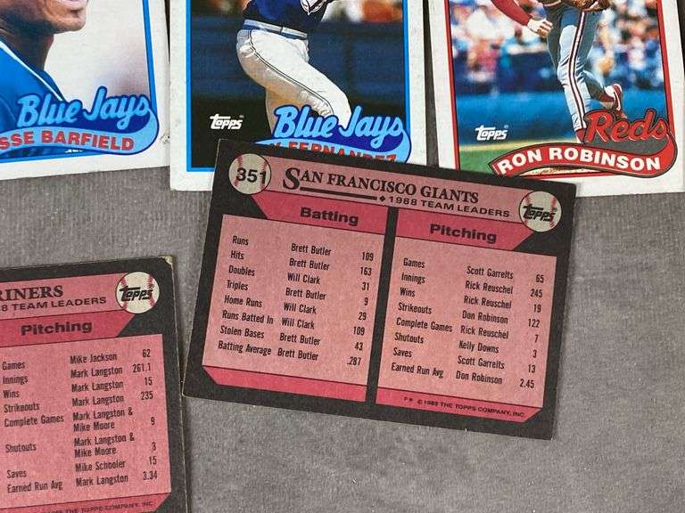 1989 Topps Baseball Cards