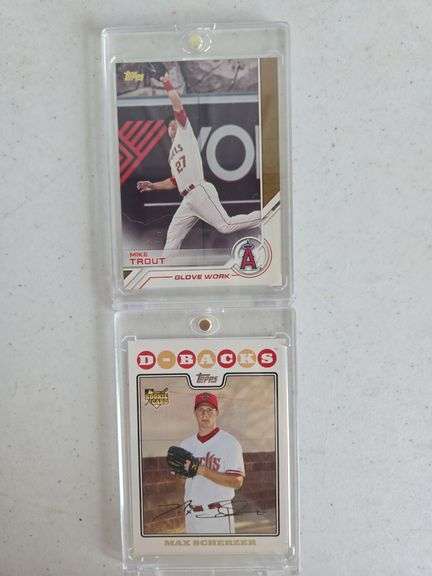 Max Schenzen Rookie card & Mike Trout