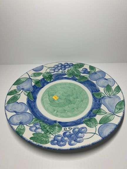Nancy Calhoun Moonlight 17” Round Serving Platter, Made in Portugal