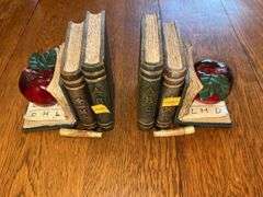 Apple Book Bookends