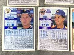 1989 SCORE Baseball Cards