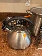 Assortment of Pots and Pans, Tea Kettle
