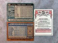 Baseball Cards, Mostly Early 80s