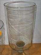 (2) Pedestal Glass Candle Holders