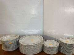 Noritake Calvert Pattern Fine China Plates and Saucers