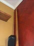 Beach Umbrella and (2) Wooden Curtain Rods
