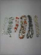 VARIETY OF BEADED NECKLACES