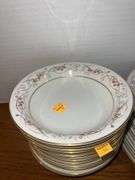 Noritake Calvert Pattern Fine China Plates and Saucers