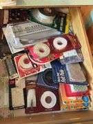CONTENTS OF CABINETS, SHEETS, LIGHTBULBS, AIR FRESHENERS AND PLUG-INS, BATTERY POWERED LANTERNS, SEW