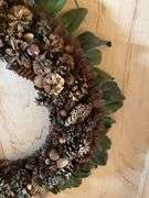 Decorative Wreath in Wooden Storage Box