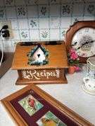 RECIPE BOX, NAPKIN HOLDER, DECOR