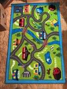 MATCHBOX CARS AND CARPET WITH ROADS