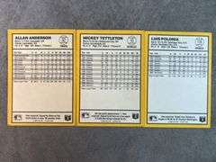 1990 Donruss Baseball Cards