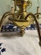 POLISHED BRASS CHANDELIER