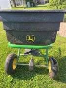 John Deere Plastic Pull Behind Fertilizer Spreader