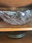 CASSEROLE DISH, SERVING BOWLS AND LIDS, LIBBEY ORCHARD BAKING DISHES AND BOWL