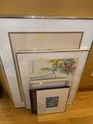 Assortment of Floral Framed Pictures
