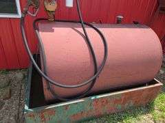 500ga diesel fuel tank with metering pump & containment dike
