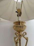 PAIR OF VINTAGE POLISHED BRASS TABLE LAMPS