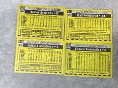 1990 Topps Baseball Cards