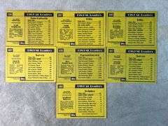 1990 Topps All Star (Mark Davis, Will Clark, Cal Ripken, Ruben Sierra, Joe Margrane, Robin Yount)