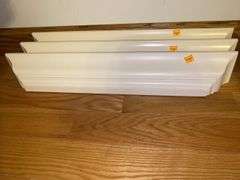 (3) White Floating Shelves